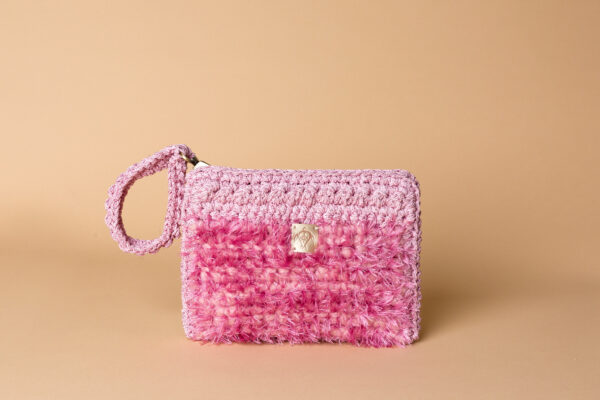 crochet bag petit in pink