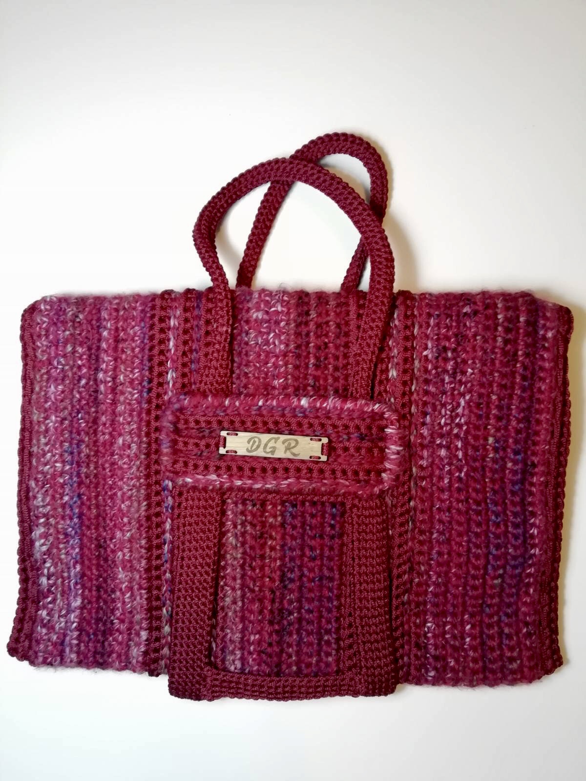 Crochet Bag in fuchsia/red Crochet Bag in fuchsia/red