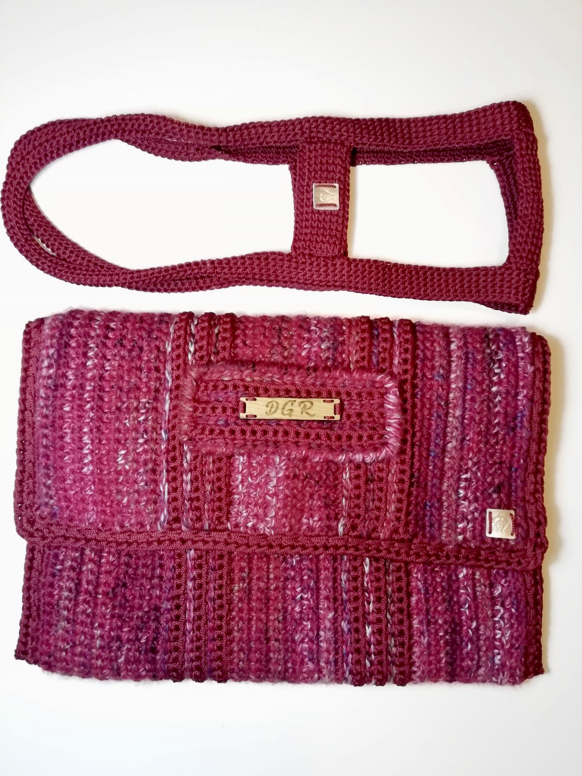 Crochet Bag in fuchsia/red Crochet Bag in fuchsia/red